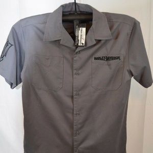 Harley-Davidson Motorcycle Gray SS Shirt Mens S NW